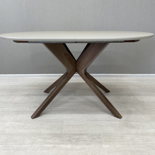 Oval folding dining table NEO made of HPL
