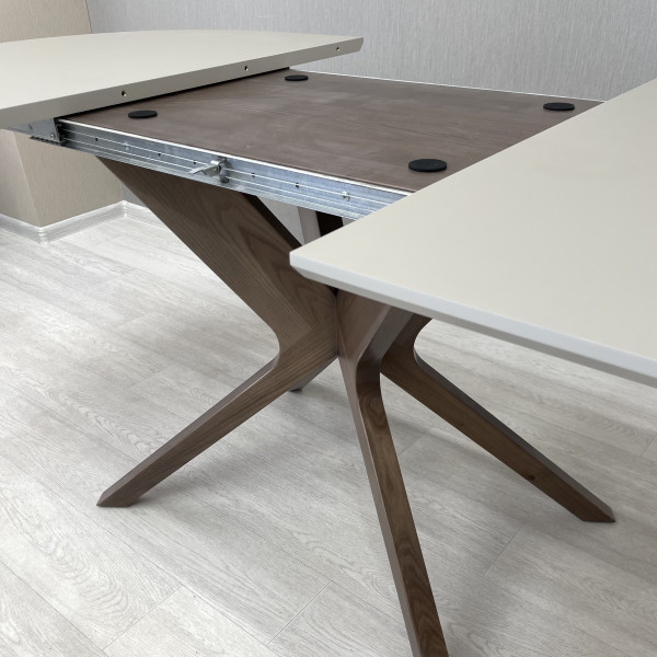 Oval folding dining table NEO made of HPL