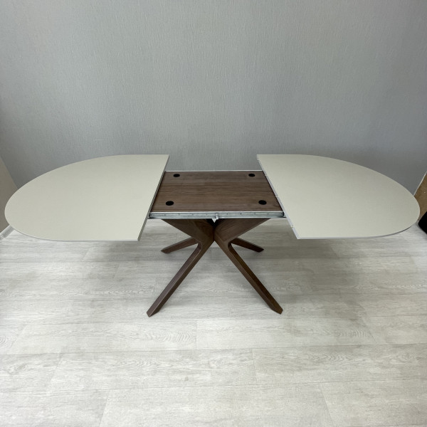Oval folding dining table NEO made of HPL