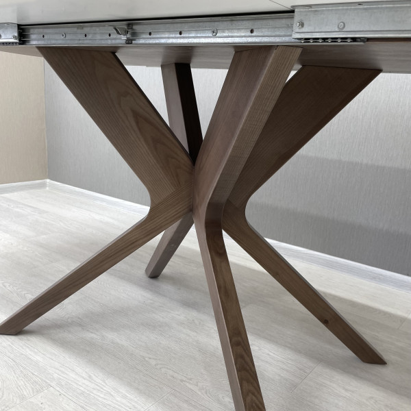 Oval folding dining table NEO made of HPL