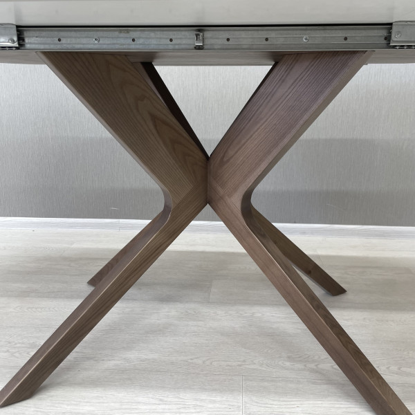 Oval folding dining table NEO made of HPL