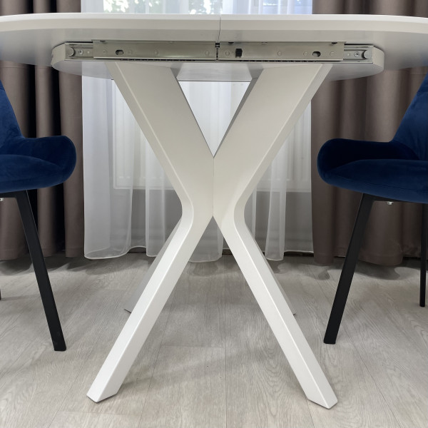 Oval folding dining table NEO made of HPL