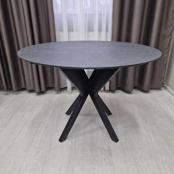 Round folding table HPL NEO made of compact laminate 