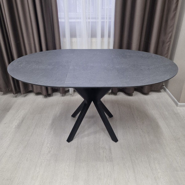 Round folding table HPL NEO made of compact laminate 