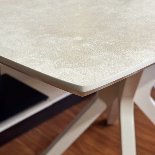 Rectangular folding dining table 1200*800+400 mm NEO made of HPL