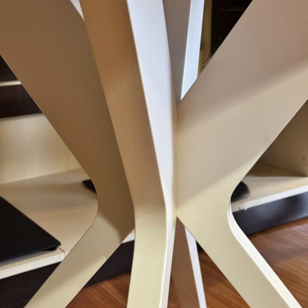 Rectangular folding dining table 1200*800+400 mm NEO made of HPL