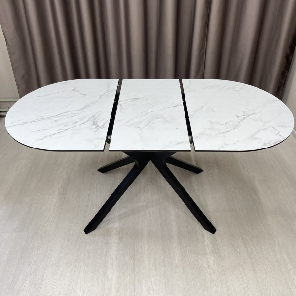 Oval folding dining table NEO made of HPL