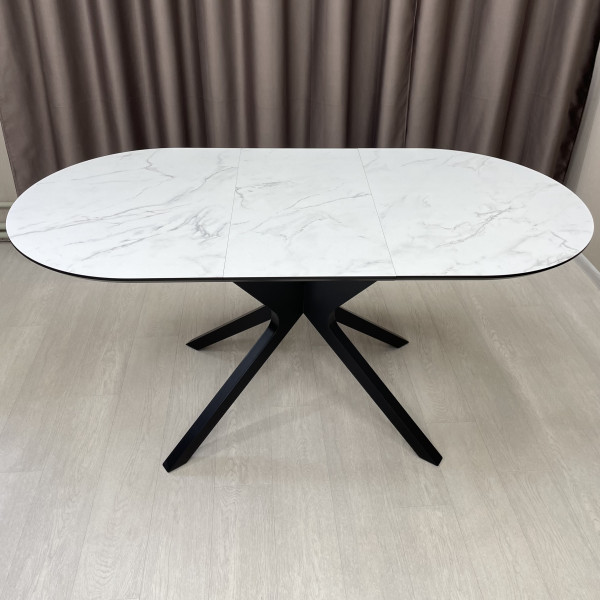 Oval folding dining table NEO made of HPL