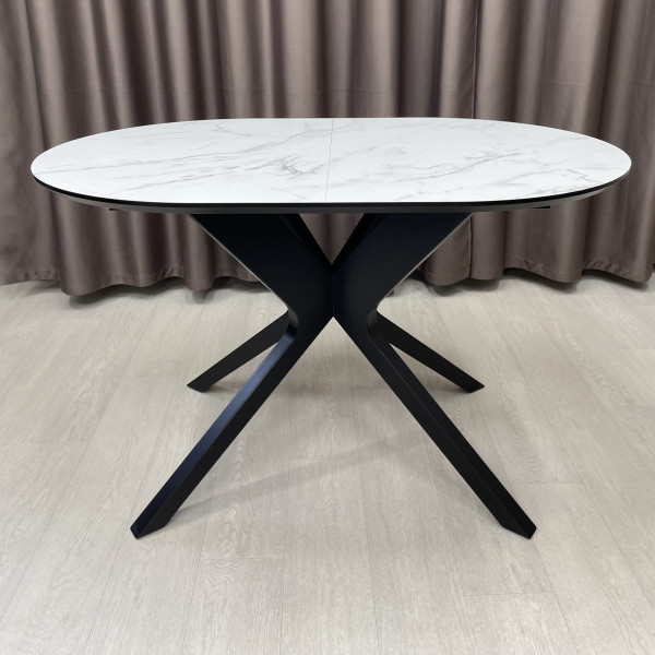 Oval folding dining table NEO made of HPL