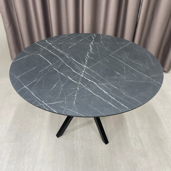 Round non-folding table NEO made of HPL