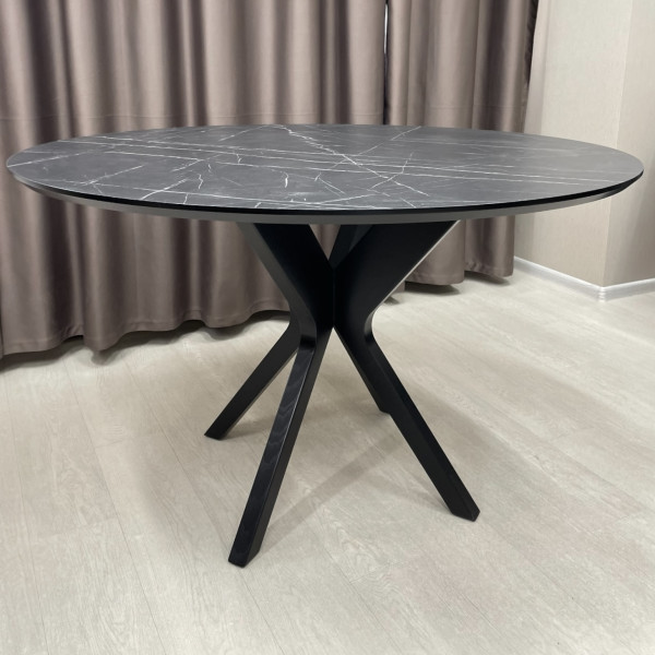 Round non-folding table NEO made of HPL