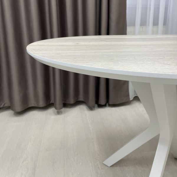 Oval non-folding dining table NEO made of HPL