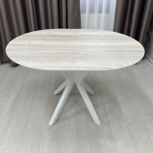 Oval non-folding dining table NEO made of HPL
