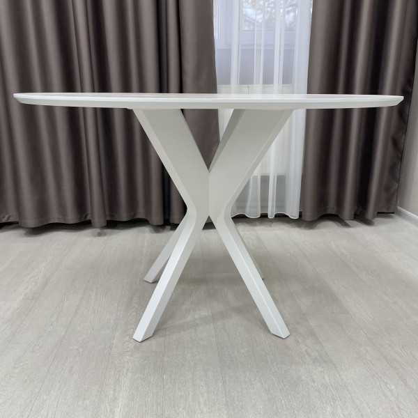 Oval non-folding dining table NEO made of HPL