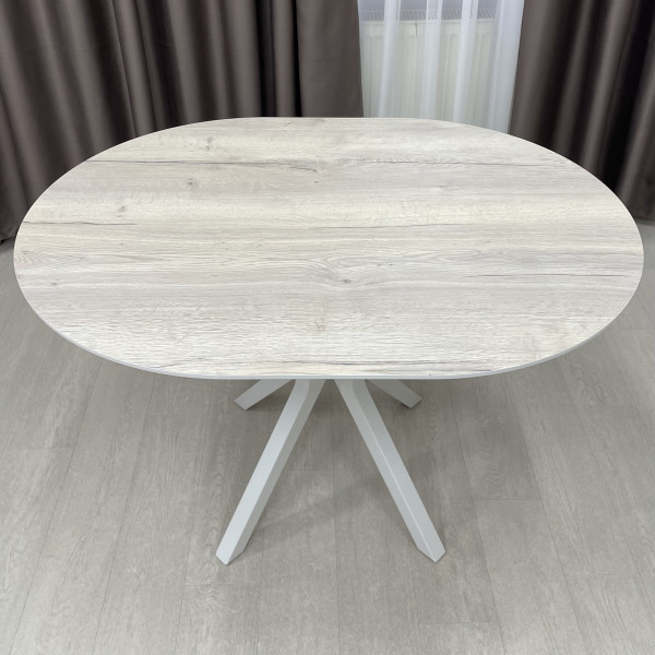 Oval non-folding dining table NEO made of HPL