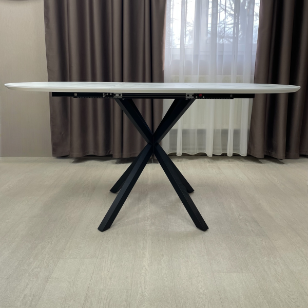 Oval folding dining table NEO M made of HPL