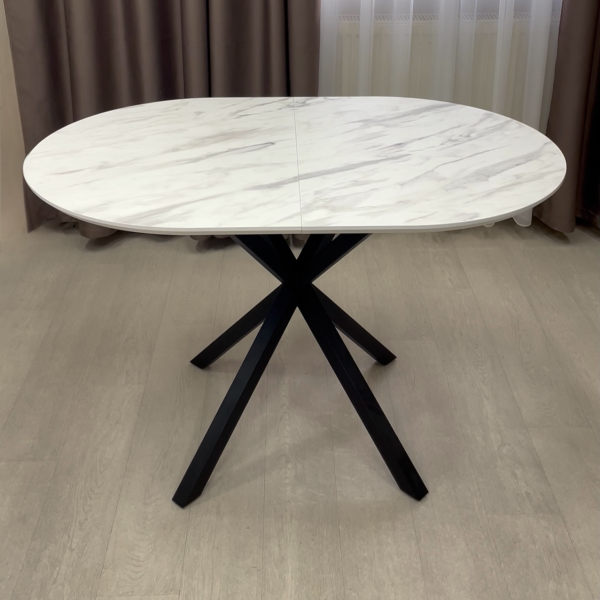Oval folding dining table NEO M made of HPL