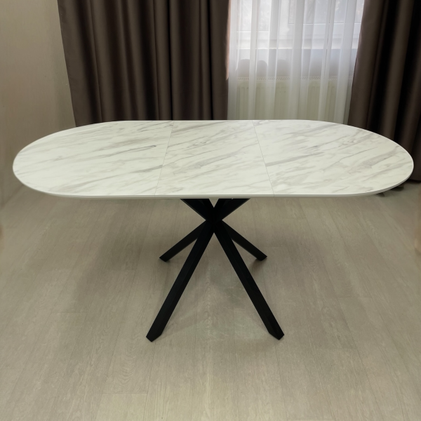 Oval folding dining table NEO M made of HPL