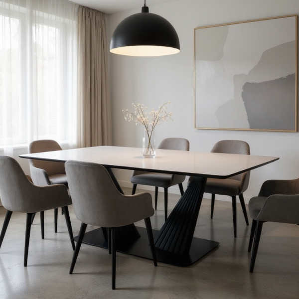 Dining rectangular folding table Nirvana made of HPL