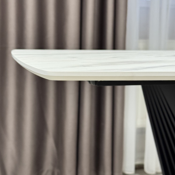 Dining rectangular folding table Nirvana made of compact laminate 