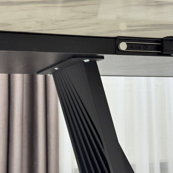Dining rectangular folding table Nirvana made of compact laminate 