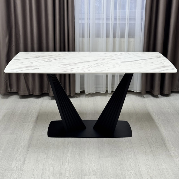 Dining rectangular folding table Nirvana made of compact laminate 