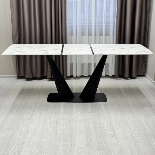 Dining rectangular folding table Nirvana made of compact laminate 