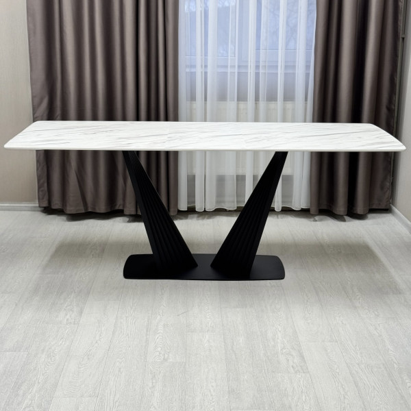 Dining rectangular folding table Nirvana made of compact laminate 