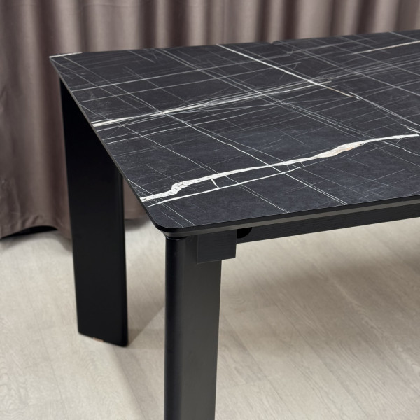 Rectangular folding dining table ONYX made of HPL