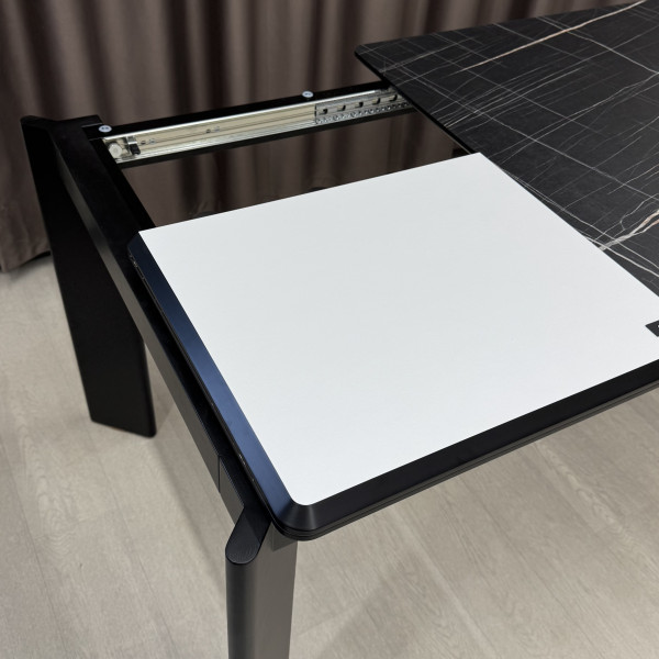 Rectangular folding dining table ONYX made of HPL