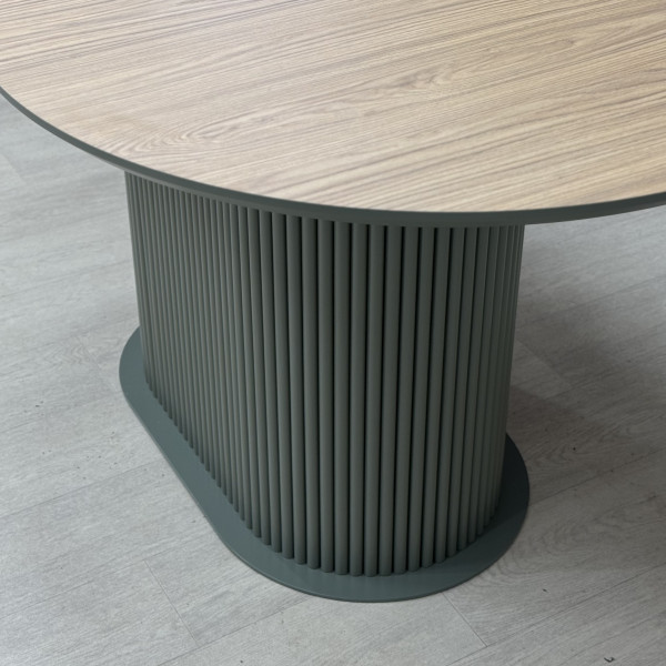 Oval folding dining table B-WOOD made of HPL