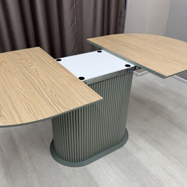 Oval folding dining table B-WOOD made of HPL