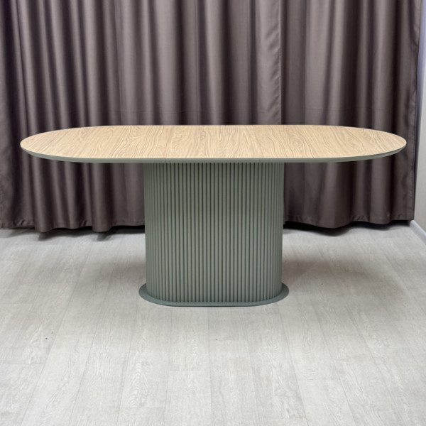 Oval folding dining table B-WOOD made of HPL