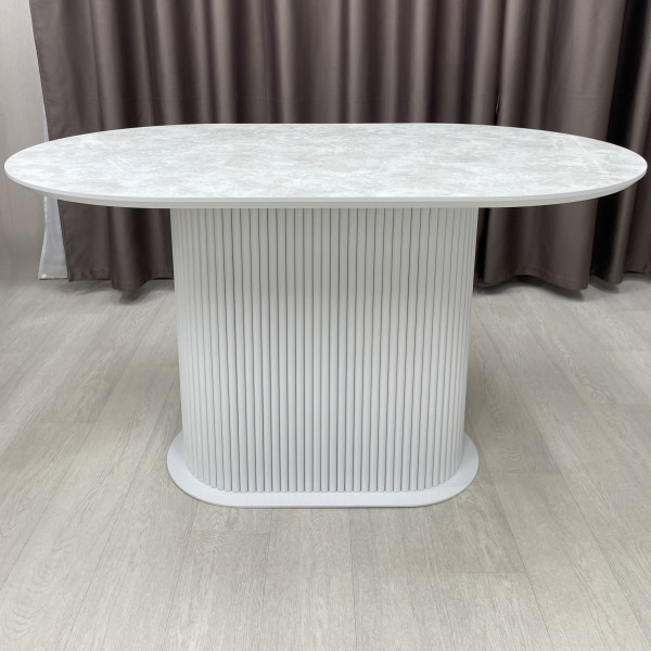 Oval dining table B-WOOD made of HPL