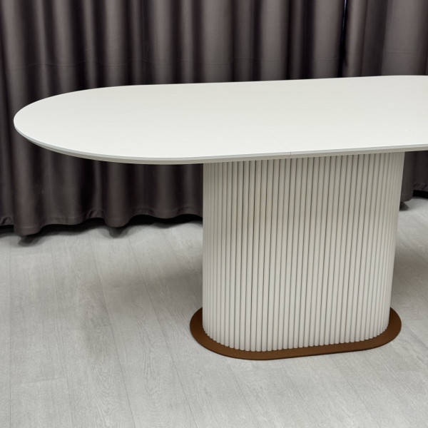 Oval folding dining table B-WOOD made of HPL