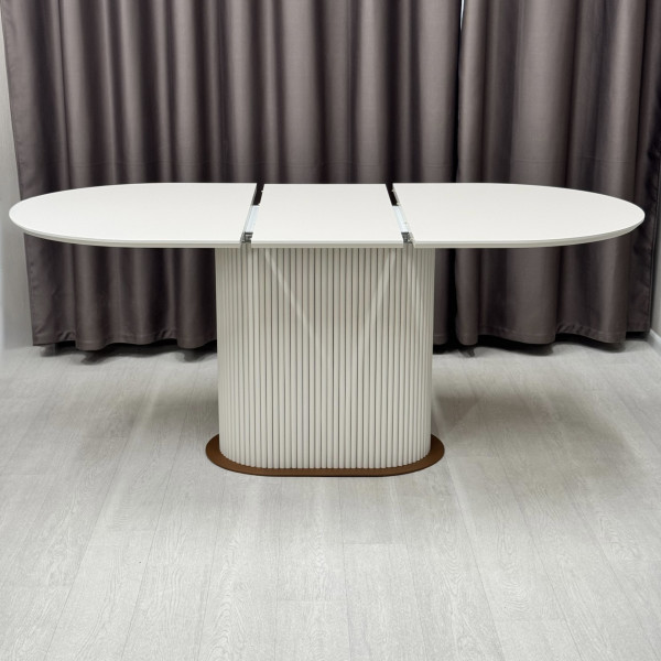 Oval folding dining table B-WOOD made of HPL