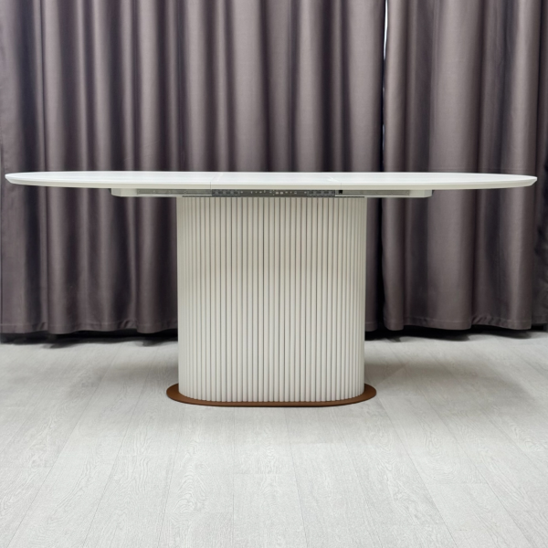 Oval folding dining table B-WOOD made of HPL