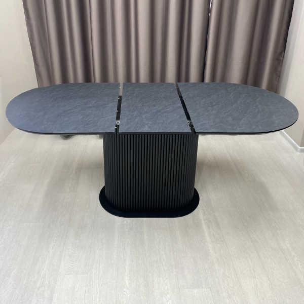 Oval folding dining table B-WOOD made of HPL