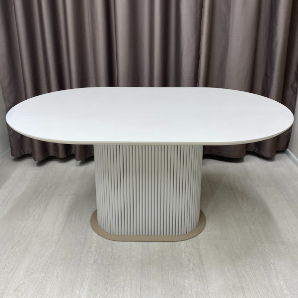 Oval dining table B-WOOD made of HPL