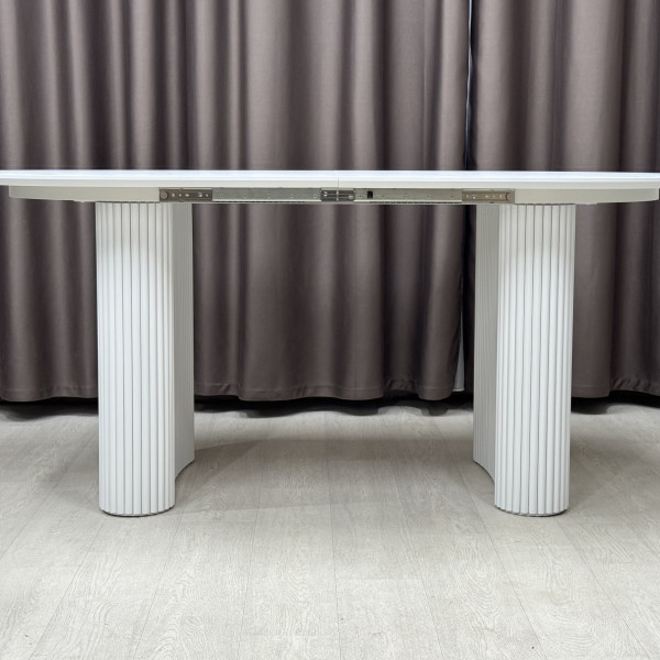 Oval folding dining table INFINITY made of HPL