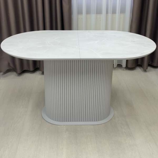 Oval folding dining table B-WOOD made of HPL