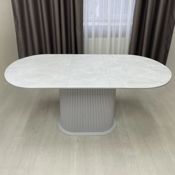 Oval folding dining table B-WOOD made of HPL