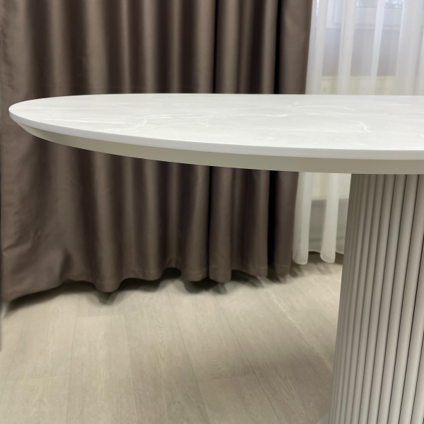 Oval folding dining table B-WOOD made of HPL