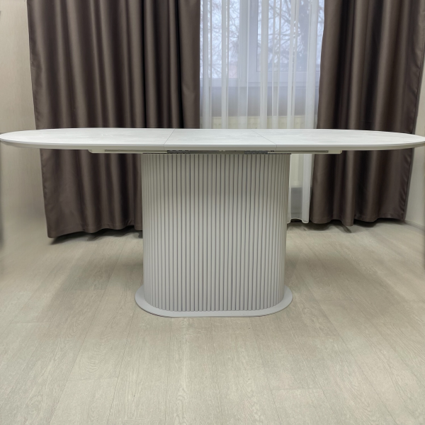 Oval folding dining table B-WOOD made of HPL