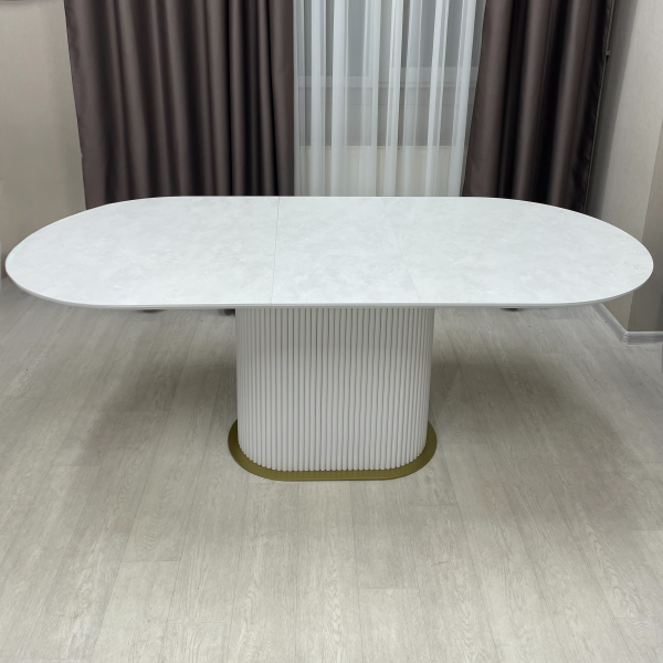 Oval folding dining table B-WOOD made of HPL