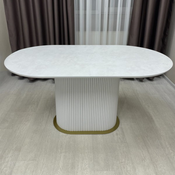 Oval folding dining table B-WOOD made of HPL