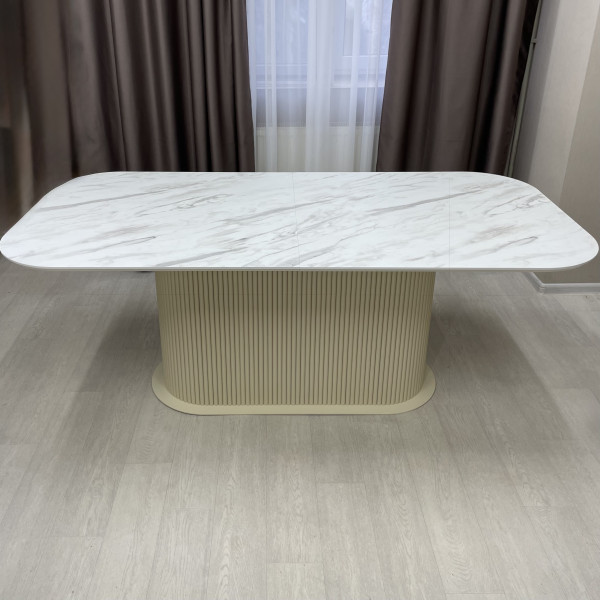 Rectangular folding dining table B-WOOD made of HPL