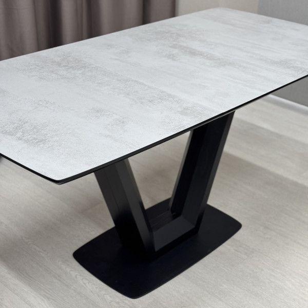 Rectangular folding table U-FORM made of HPL