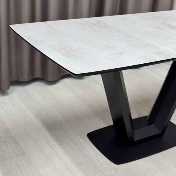 Rectangular folding table U-FORM made of HPL