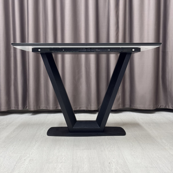 Rectangular folding table U-FORM made of HPL